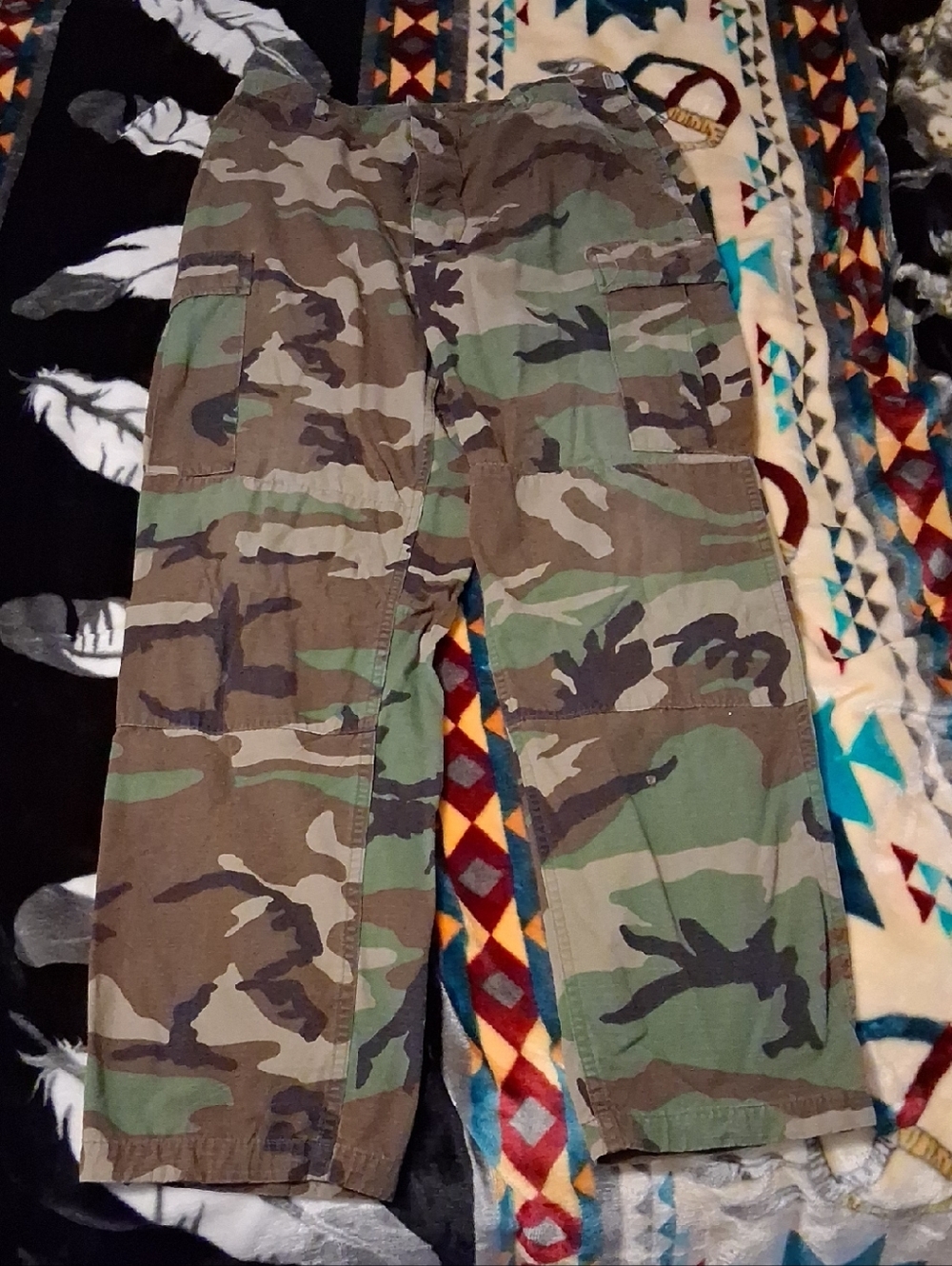 Camouflage Cargo Pants - Green Camo